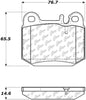 Centric Parts 102.08740 102 Series Semi Metallic Standard Brake Pad
