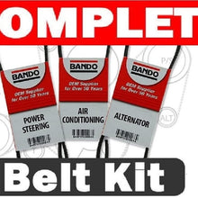 BANDO Replacement for 1996 1997 1998 1999 2000 2001 Acura Integra Models rs gs ls 3 piece serpentine drive belt set 4PK870 4PK790 4PK920 ALTERNATOR AIR CONDITIONER POWER STEERING