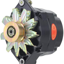 Powermaster 57293-104 Black Alternator (12SI 150A 6 Groove Pulley 1 or 3 Wire)