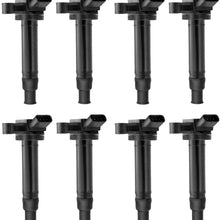 A-Premium Ignition Coils Pack Replacement for Toyota Land Cruiser 4 Runner Sequoia Tundra Lexus GS430 LS430 GX470 LX470 LX570 SC430 4.3L 4.7L 8-PC Set