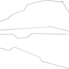 Compatible With 1981-1987 Chevrolet GMC C10 C15 Truck Preformed Front to Rear Brake Lines Steel