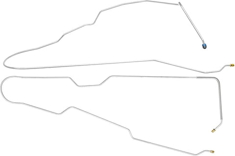 Compatible With 1981-1987 Chevrolet GMC C10 C15 Truck Preformed Front to Rear Brake Lines Steel