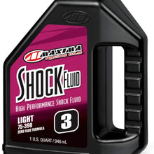 Maxima (58901L) 75/390 Light Grade 3WT Zero Drag Formula Racing Shock Fluid - 1 Quart