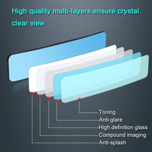 SkycropHD Anti Glare Rear View Mirror for Car, Clip on Wide Angle Rearview Mirror Eliminate Blind Spots – Convex, Blue
