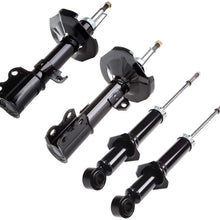cciyu 4 x Front Rear Struts Shock Absorbers Fit for 2003 2004 2005 2006 2007 2008 for TOYOTA Corolla 334450 72114 334451 72115 344612 71373