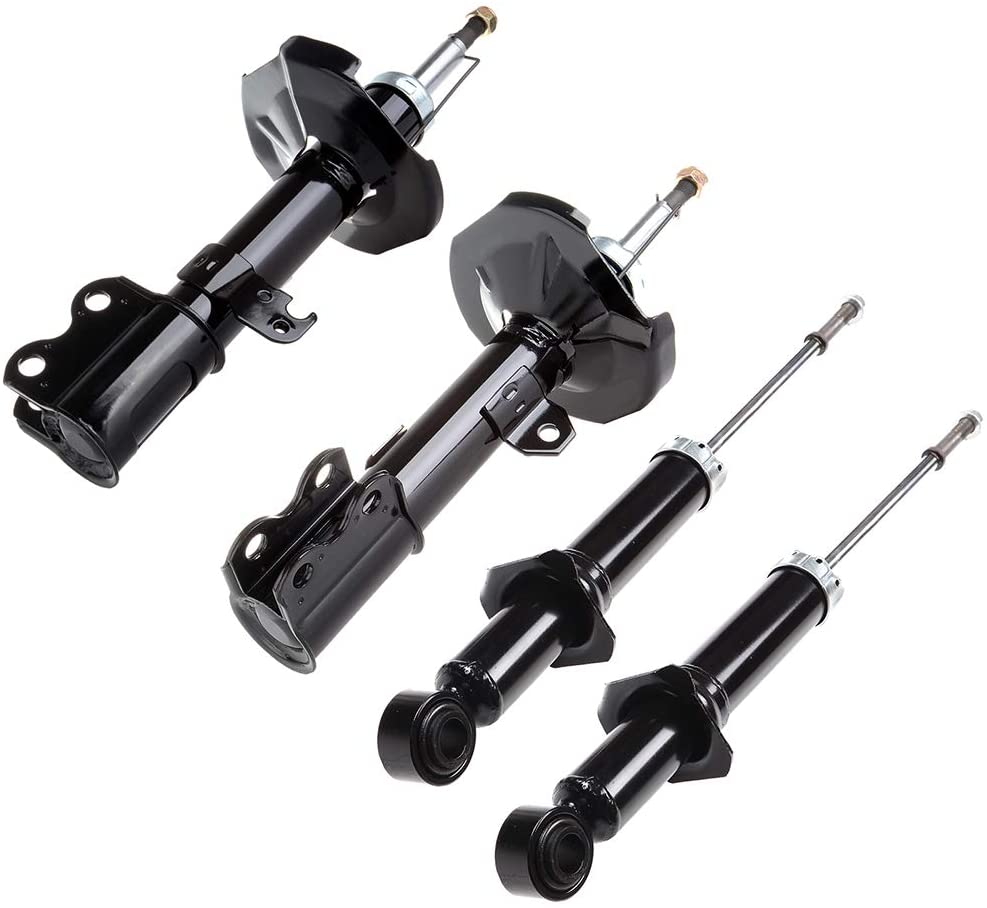 cciyu 4 x Front Rear Struts Shock Absorbers Fit for 2003 2004 2005 2006 2007 2008 for TOYOTA Corolla 334450 72114 334451 72115 344612 71373