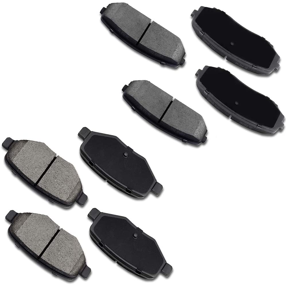 Ceramic brakes Pads,OCPTY Quick Stop Front Rear Brake Pad fit for 2011 2012 2013 2014 Ford Edge,2011 2012 2013 2014 2015 Lincoln MKX