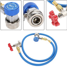 Refrigerant Recharge Hose, R134a Car Refrigerant Recharge Hose Gas Can Fitting Pipe Can Tap for R502 R-12 R-22