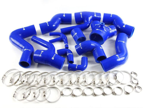 Silicone Intercooler Boost Hose Piping Kit Clamps For Audi S4 RS4 A6 B5 C5 2.7L Bi-Turbo 1997 1998 1999 2000 2001 Blue