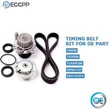 ECCPP Timing Belt Water Pump Kit Fit for 1999 2000 2001 2002 2003 2004 2005 Volkswagen Jetta 2.0L L4 SOHC 8 Valve ENG.Code AEG AVH AZG BEV