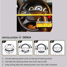 Didida Bling Steering Wheel Cover for Men Women Diamond Crystal Rhinestones Shiny Universal 15 Inch (Colorful)