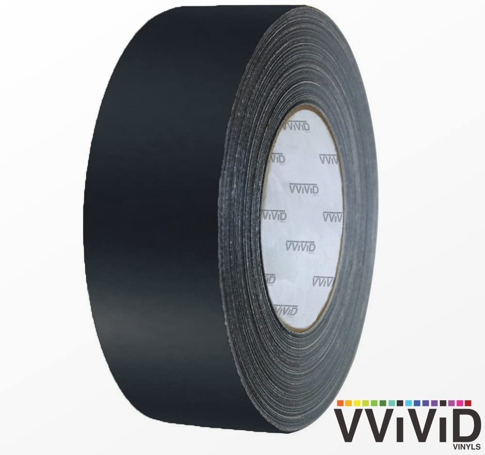 VViViD Black Matte Air-Release Adhesive Vinyl Tape Roll (3 Inch x 20ft)