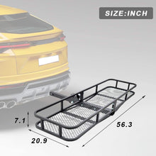 FDW Hitch Cargo Carrier Basket Luggage Rack Hitch Mount Hauler 2" Receiver Truck Car