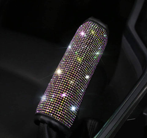Bling Auto Gear Shift Cover, MTGOCHA Universal Car Shift Gear Cover Crystal Rhinestone Auto Shift Knob Cover Protector Bling Accessories for Women Girls - Gear Shift Cover