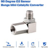 90 Degree Oxygen O2 Sensor Socket Real Mini Catalytic Converter with 201 Stainless M18