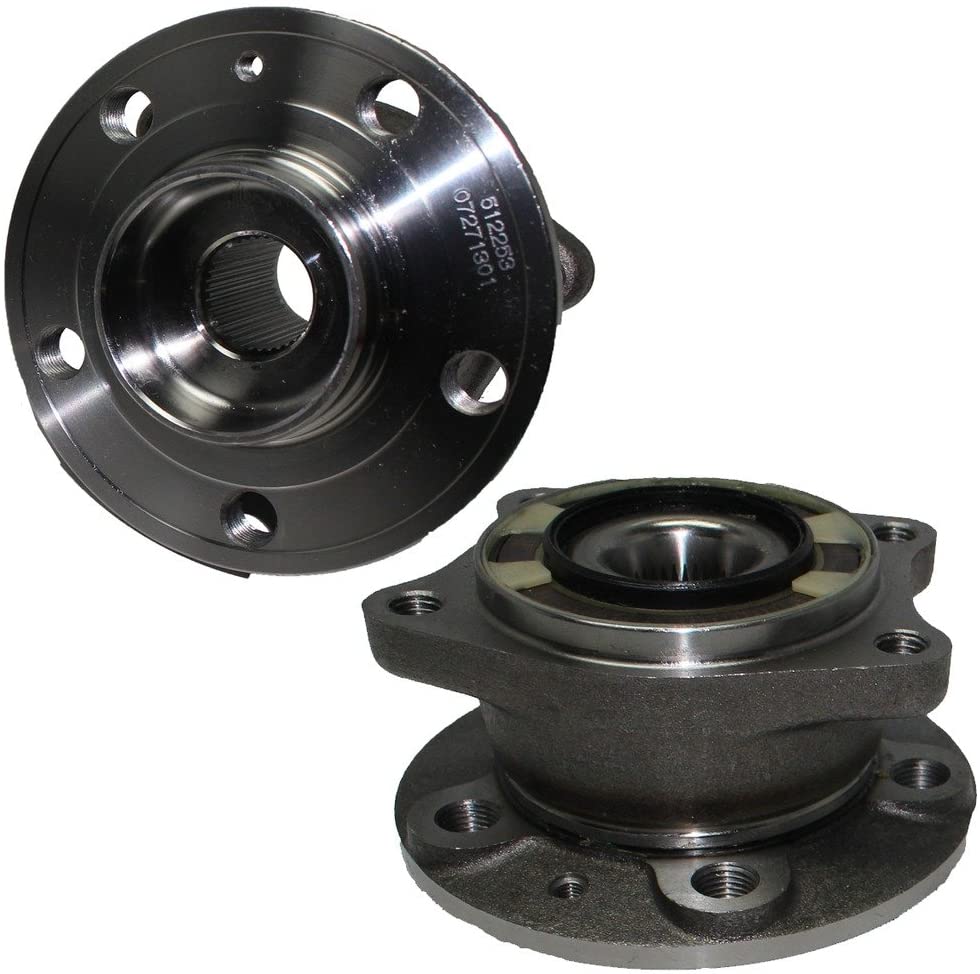 Detroit Axle- AWD Models - Both (2) New Rear Driver & Passenger Side Wheel Hub and Bearing Assemblies for Volvo S60, S80, V70, XC71