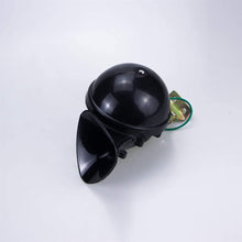 LIUWEI Horn 300db 12/24V Black Electric Snail Horn With Metal Installation Bracket Compact Design Raging Sound for Car Motorcycle Truck Boat (Voltage : 24V)