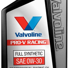 Valvoline 0W-30 Pro-V Racing Oil 6 Pack Oil-1qt (Case of 6) (882416-6PK), 6 Pack