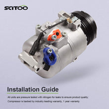 SCITOO Air Conditioning Compressor Compatible with CO 10837C for 2002-2006 BMW X5 3.0L
