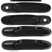AUTEX 7pcs Door Handles Exterior Interior Front Rear Left Driver Right Passenger Side + Tailgate Handle Compatible with Toyota Sienna 1998-2003 Door Handles 80850 80357 80359 80533 80504 79600
