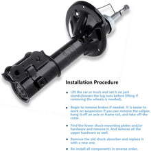 ECCPP Shocks and Struts,Front Rear Shock Absorbers Strut Kits compatible with 2000 2001 2002 2003 2004 2005 Hyundai Accent 332108 332109 333304 333305