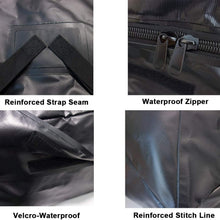 POWERWORKS Waterproof Auto Car Rooftop Cargo Carrier Bag Compatible with All Cars with/Without Rack, Invisible Zipper, 15 Cubic Feet, Black