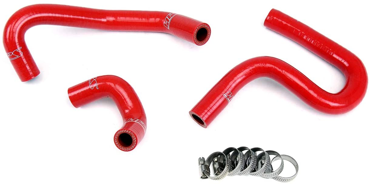 HPS Reinforced Red Silicone Heater Hose Kit Coolant for 96-02 Toyota 4Runner 3.4L V6 without rear heater