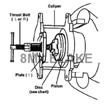 8MILELAKE Brake Caliper Wind Back Tool 24pc Professional Disc Brake Caliper Tool Set