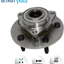 Detroit Axle - 4pc Front CV Axle Shafts, Wheel Hub & Bearings Assembly for 2006-2008 Dodge Ram 1500 4WD ONLY - For Models w/Speed Sensor on Left Hand Side