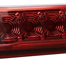 For 2007-2013 Chevrolet Silverado/GMC Sierra 1500 2500HD 3500HD LED Third 3rd Brake Light Cargo Light Center High Mount Lamp Tail Light (Red Lens)