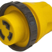 ALEKO L15-30 RV Electrical Locking Adapter 15A Male To 30A Female Locking Plug Connector