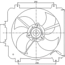 Nissens 85045 Fan, A/C condenser