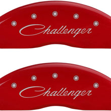 MGP Caliper Covers 12001SCHBRD Caliper Cover with Red Powder Coat Finish, (Set of 4)