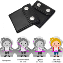 LICY Seatbelt Adjuster for Adults, Vehicle Seat Belt Cover Clips for Universal Comfort Automotive Belt Strap 2 Pack Black