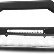 Armordillo USA 7176720 AR Series Bull Bar W/LED Fits 2005-2015 Nissan Xterra - Matte Black W/Aluminum Skid Plate
