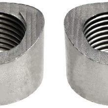 PitVisit Mild Steel Exhaust Weld Bung for Standard Size Bosch Style Lambda Wideband Oxygen Sensors Universal Weld-On - Pack of 2 (Notched)