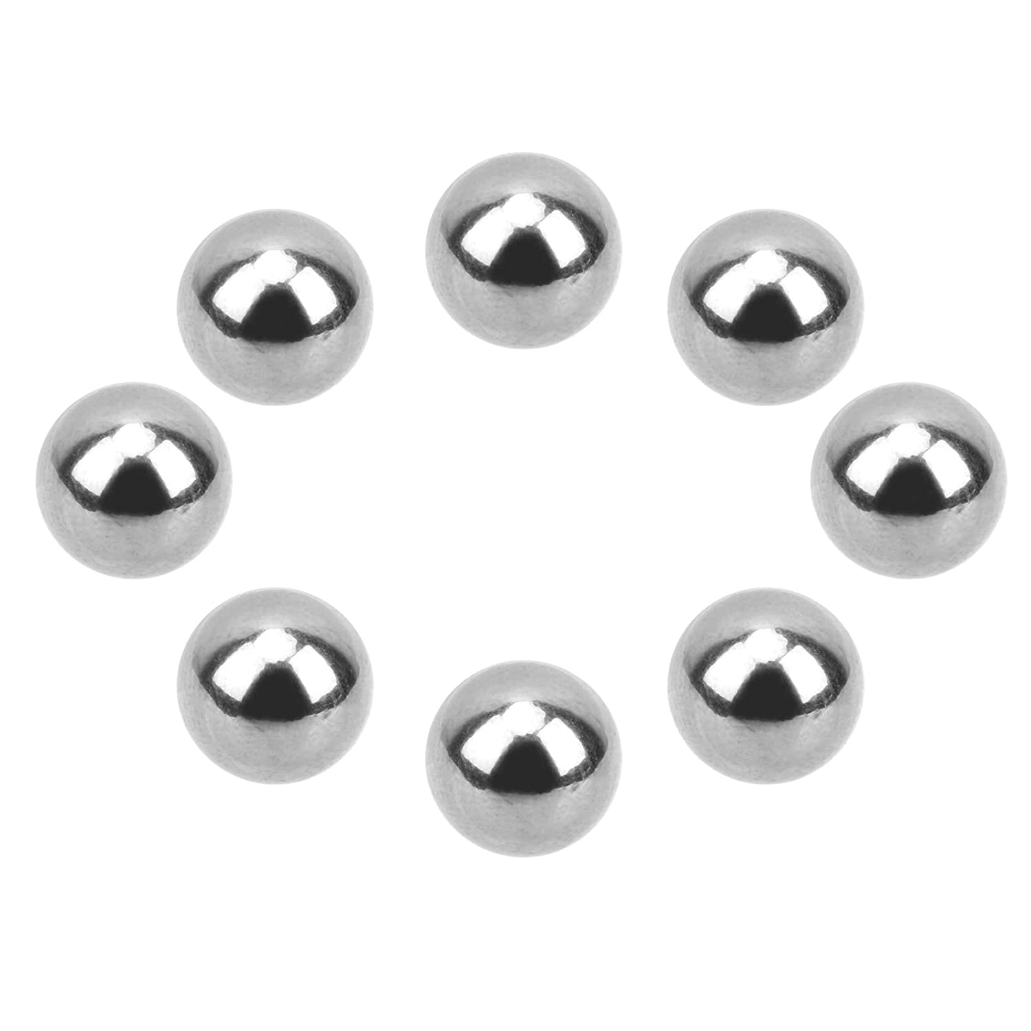 G1000 Stainless Steel Bearing Balls 0.5KG Stainless Steel Ball Stainless Steel Ball Replacement for Industries for Aerospace for Plastic Hardware(15mm)