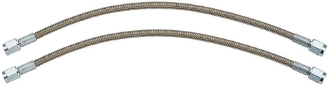 18 Inch Braided S.S. Brake Line - Straight AN3-2 Pack