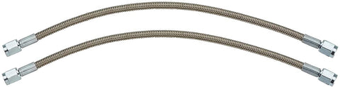 6 Inch Braided S.S. Brake Line - Straight AN3-2 Pack