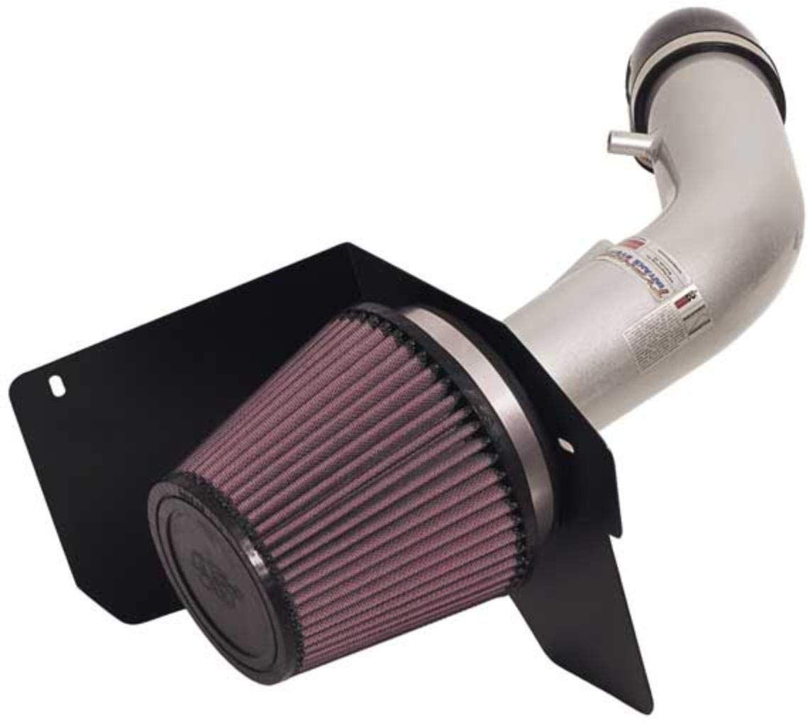 K&N Cold Air Intake Kit with Washable Air Filter: 2005-2010 Chevy Cobalt, 2.2L L4, Polished Metal Finish with Red Oiled Filter, 69-4515TS