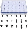 LSAILON Car Retainer Clips Kit Black 18Sizes Plastic Fender Clips Bumper Retainer Clips Kit fit for GM Ford Toyota,180Pcs
