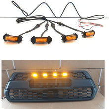 HONGKINGBO 4pcs Grill Lights Amber LED Fits for Toyota Tacoma TRD PRO Grille 2016 2017 2018,with The Wiring Harness