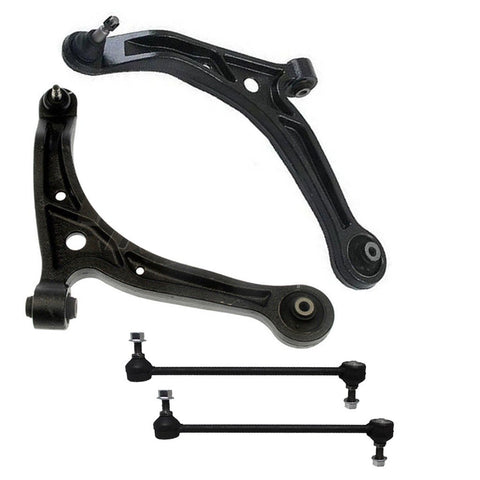 Detroit Axle - New 4-Piece Front Suspension Kit - 2 Lower Control Arms w/Ball Joints, 2 Sway Bar End Links for 1999 2000 2001 2002 2003 2004 Honda Odyssey