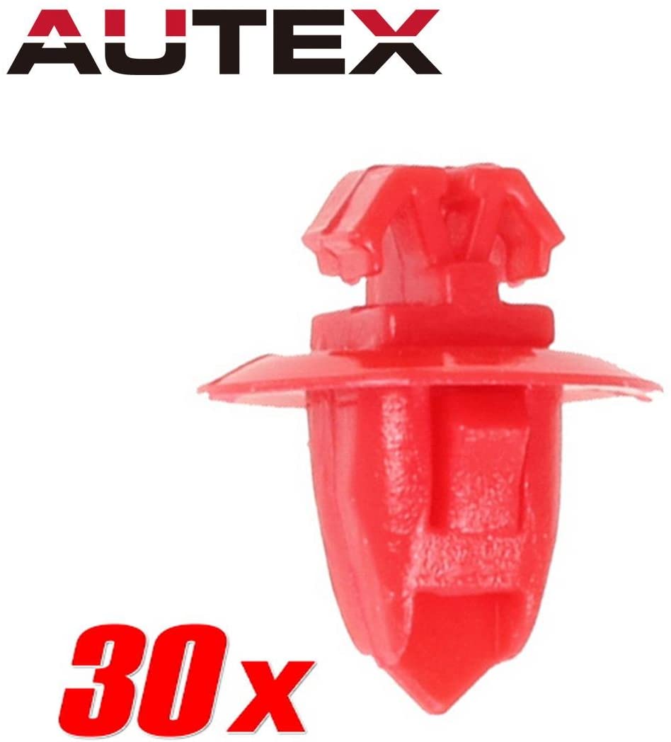 PartsSquare 30pcs Push Type Retainer Fender Liner Fastener Rivet Push Clips Retainer Fastener Auto Body Retainer Clips 90904-67037 Replacement for Toyota 4Runner Sequoia Tacoma Tundra
