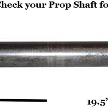 Detroit Axle - 4x4 19.5" Front Prop Shaft w/2 CV Joints [Yellow Tag] Replacement for Jeep Grand Cherokee Commander