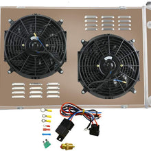 ALLOYWORKS 3 Row Aluminum Racing Radiator+Shroud+Fan+Thermostat Fits for 1973-1991 Chevy Pickup Truck C/K C10 C20 C30 K10 K20
