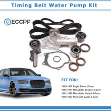 ECCPP Timing Belt Water Pump Kit Fit for 1990-1992 for Eagle Talon 1993-1995 for Hyundai Elantra 1992-1995 for Hyundai Sonata 1990-1992 for Mitsubishi Eclipse 1990-1992 for Plymouth Laser