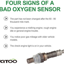 SCITOO Air Fuel Ratio Oxygen Sensor Oxygen Sensor SG368 234-9009 234-9021 Upstream +Downstream Compatible with 2001-2003 Toyota RAV4