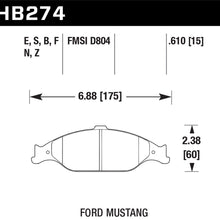 Hawk Performance HB274B.610 HPS 5.0 Disc Brake Pad