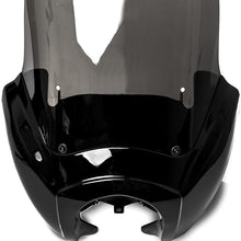 Krator Black & Smoke Tall Fairing Windshield Club Style Kit for 2000-2003 Harley-Davidson Dyna Super Glide T-Sport FXDXT - Modification Required